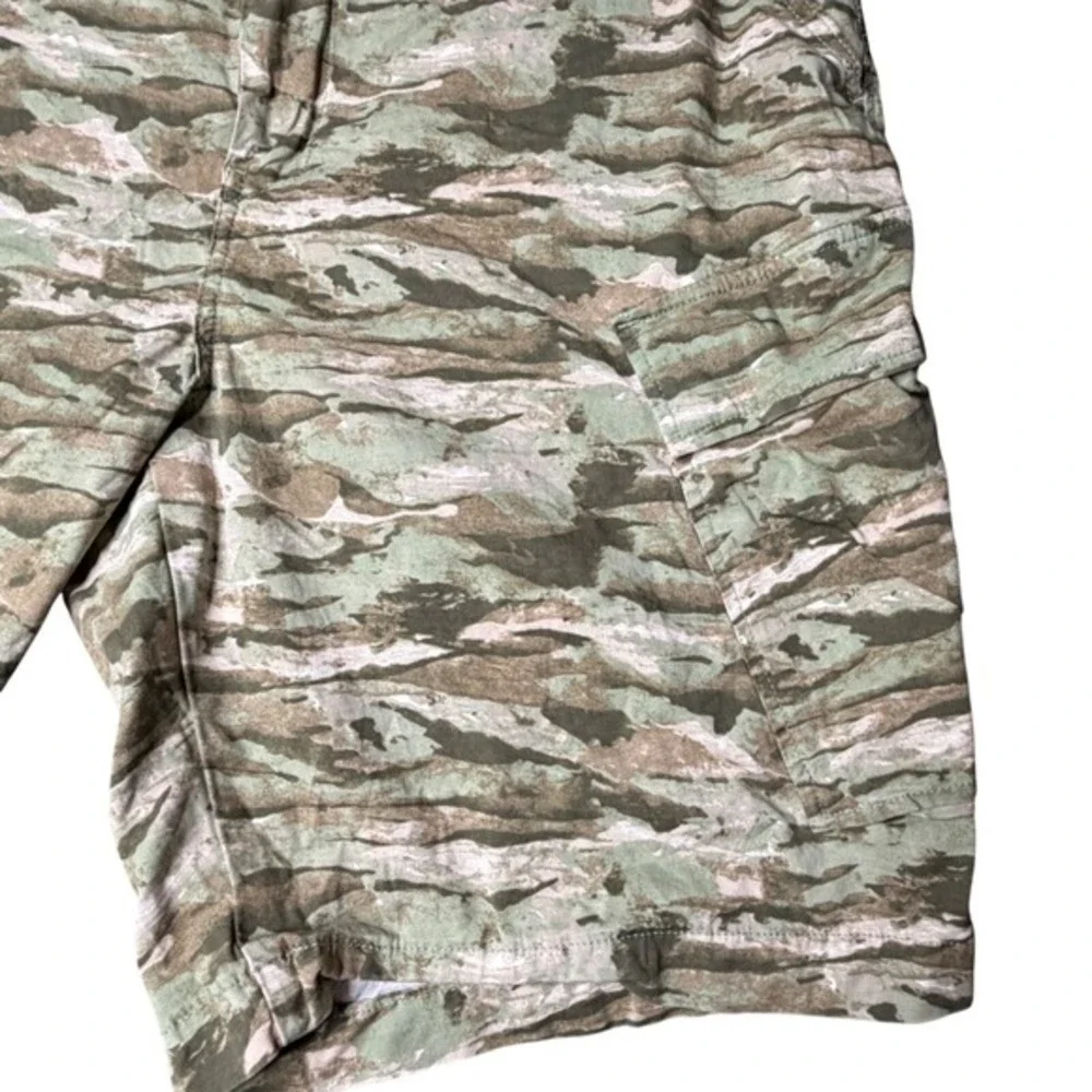 Levis XX Cargo Shorts Mens 40 Green Tiger Stripe Camo Utility Pockets 54756-0007